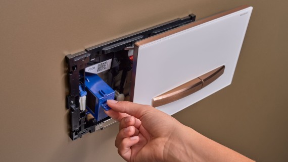 Geberit Sigma50 Betätigungsplatte eckig mit Geruchsabsaugung Geberit Sigma50 Betätigungsplatte eckig mit Geruchsabsaugung