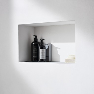 Nischenablagebox: Befliesbare Variante Nischenablagebox: Befliesbare Variante