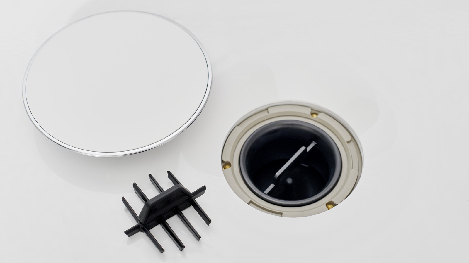 Ablaufdeckel und Kammeinsatz Ablaufdeckel und Kammeinsatz