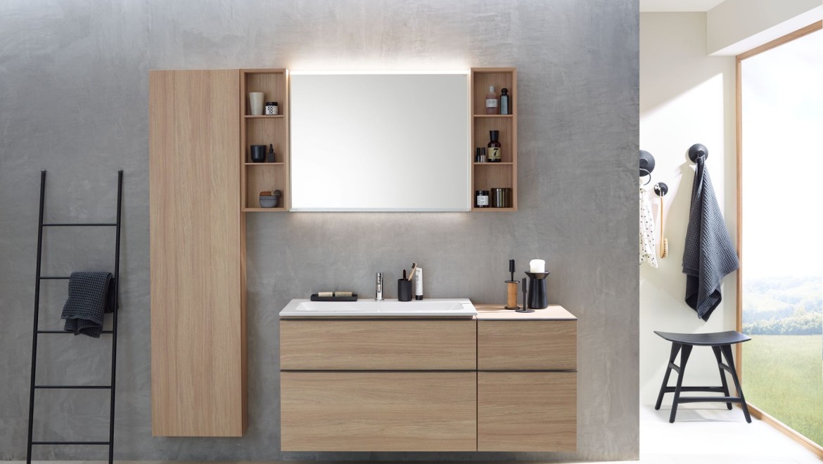 Geberit Badserie iCon in Eiche Geberit Badserie iCon in Eiche
