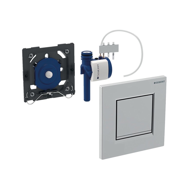 Urinalsteuerung mit pneumatischer Auslösung Urinalsteuerung mit pneumatischer Auslösung