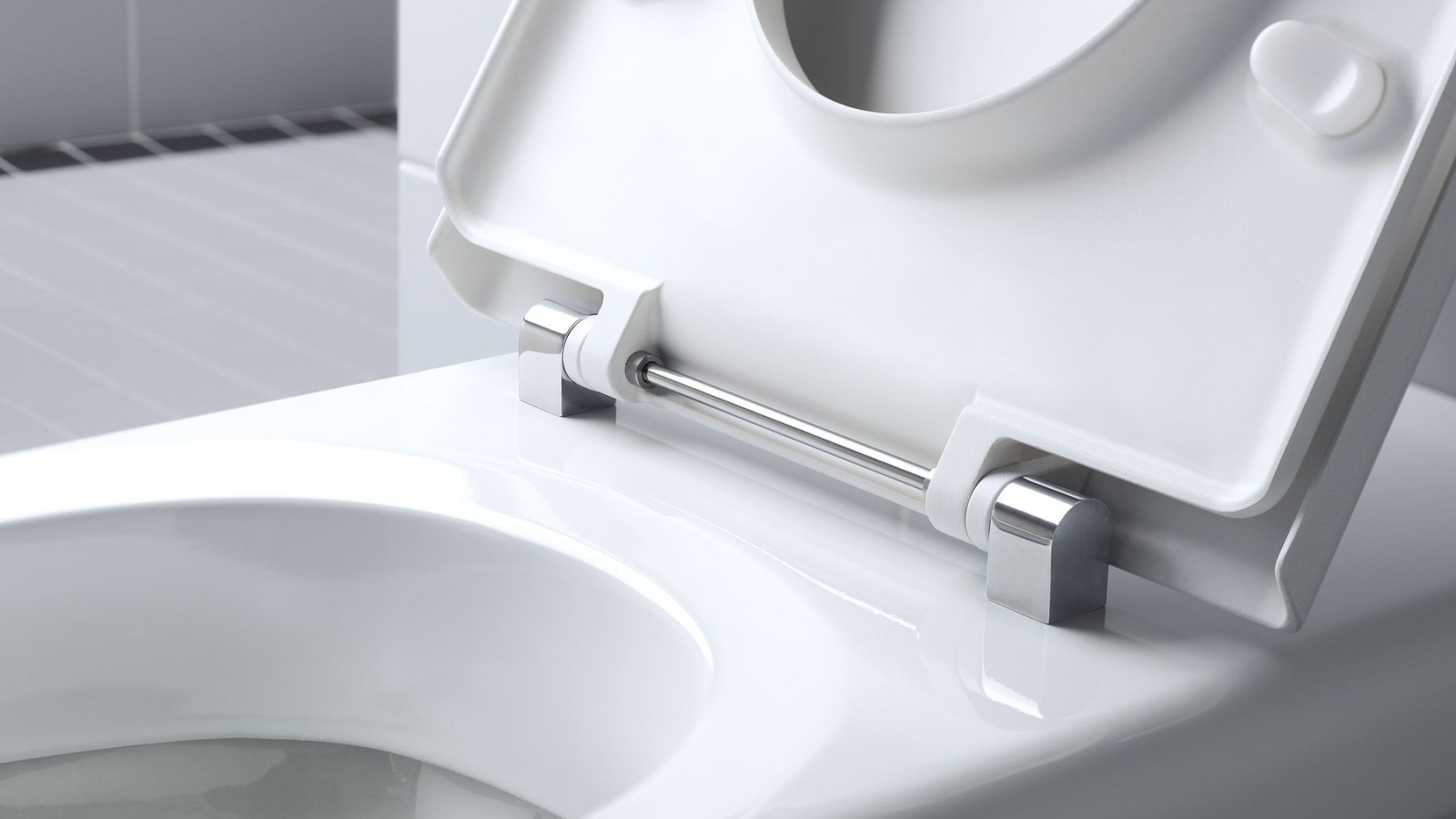 Geberit Renova Comfort WC mit Scharnierwelle aus Edelstahl