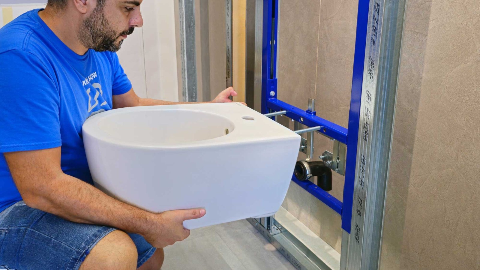 Installation eines Geberit Bidets mit EFF3 Installation eines Geberit Bidets mit EFF3