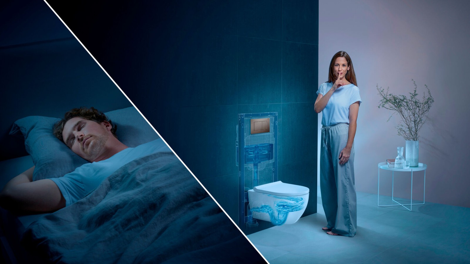 Geberit WC-System für eine flüsterleise Spülung Geberit WC-System für eine flüsterleise Spülung