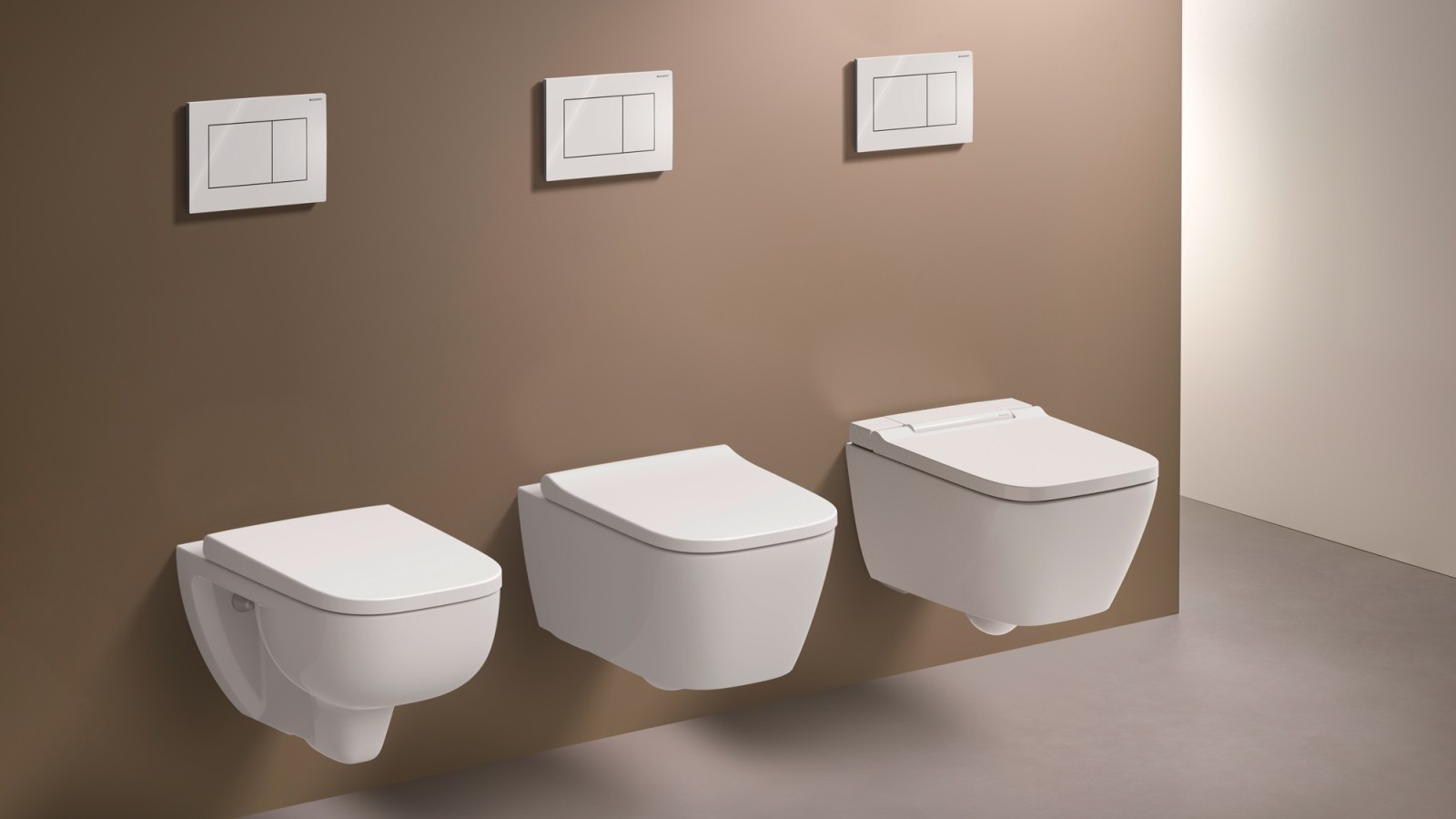 TurboFlush-Spültechnik für WC´s in eckigem Design TurboFlush-Spültechnik für WC´s in eckigem Design