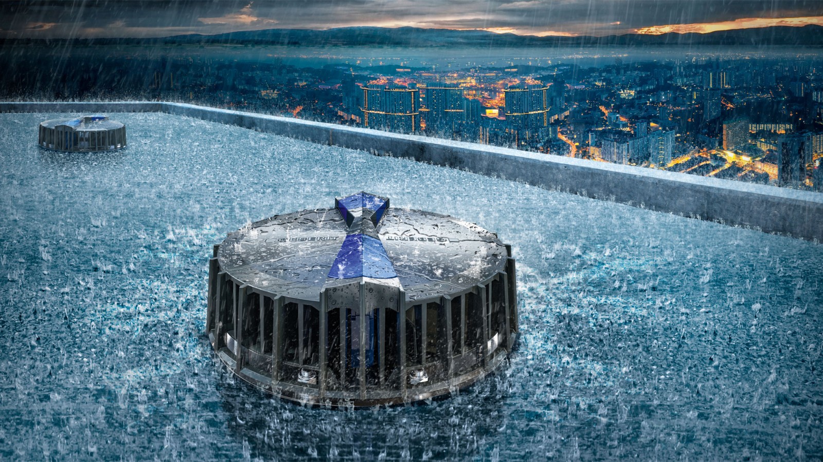 Dachentwässerung Geberit Pluvia