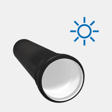 Geberit Silent-PP ist gegen UV-Strahlung geschützt.