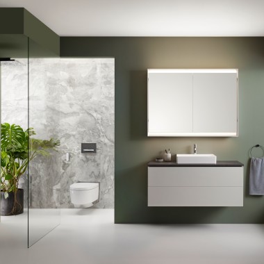 Dusch-WC Geberit AquaClean Mera Comfort in Geberit ONE Badezimmer