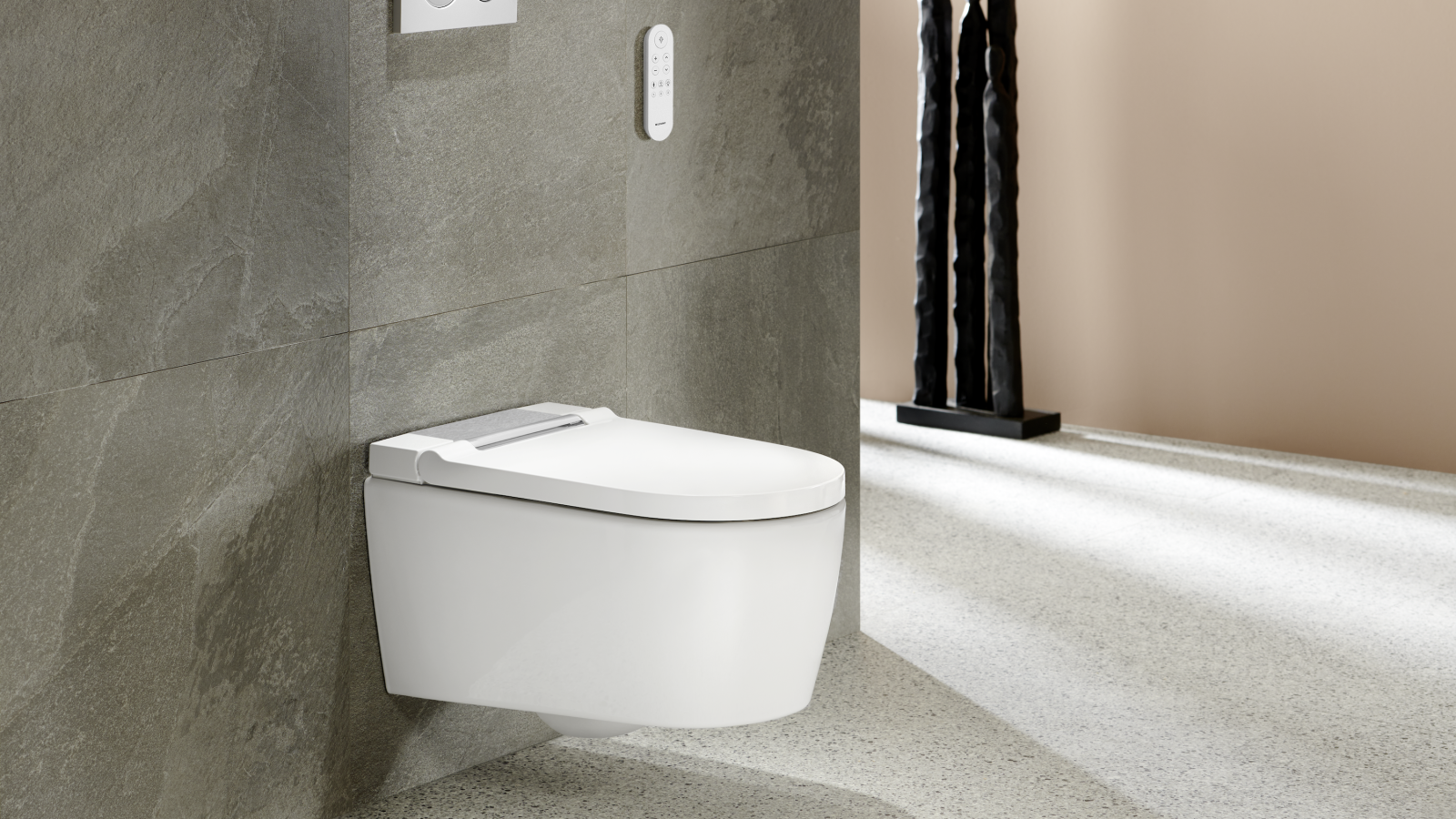 Geberit AquaClean Sela Weiß mit Fernbedienung und Betätigungsplatte Geberit Sigma20 Geberit AquaClean Sela Weiß mit Fernbedienung und Betätigungsplatte Geberit Sigma20