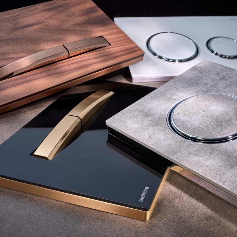 Geberit Drückerplatten der Reihe Sigma50 rund und eckig Geberit Drückerplatten der Reihe Sigma50 rund und eckig