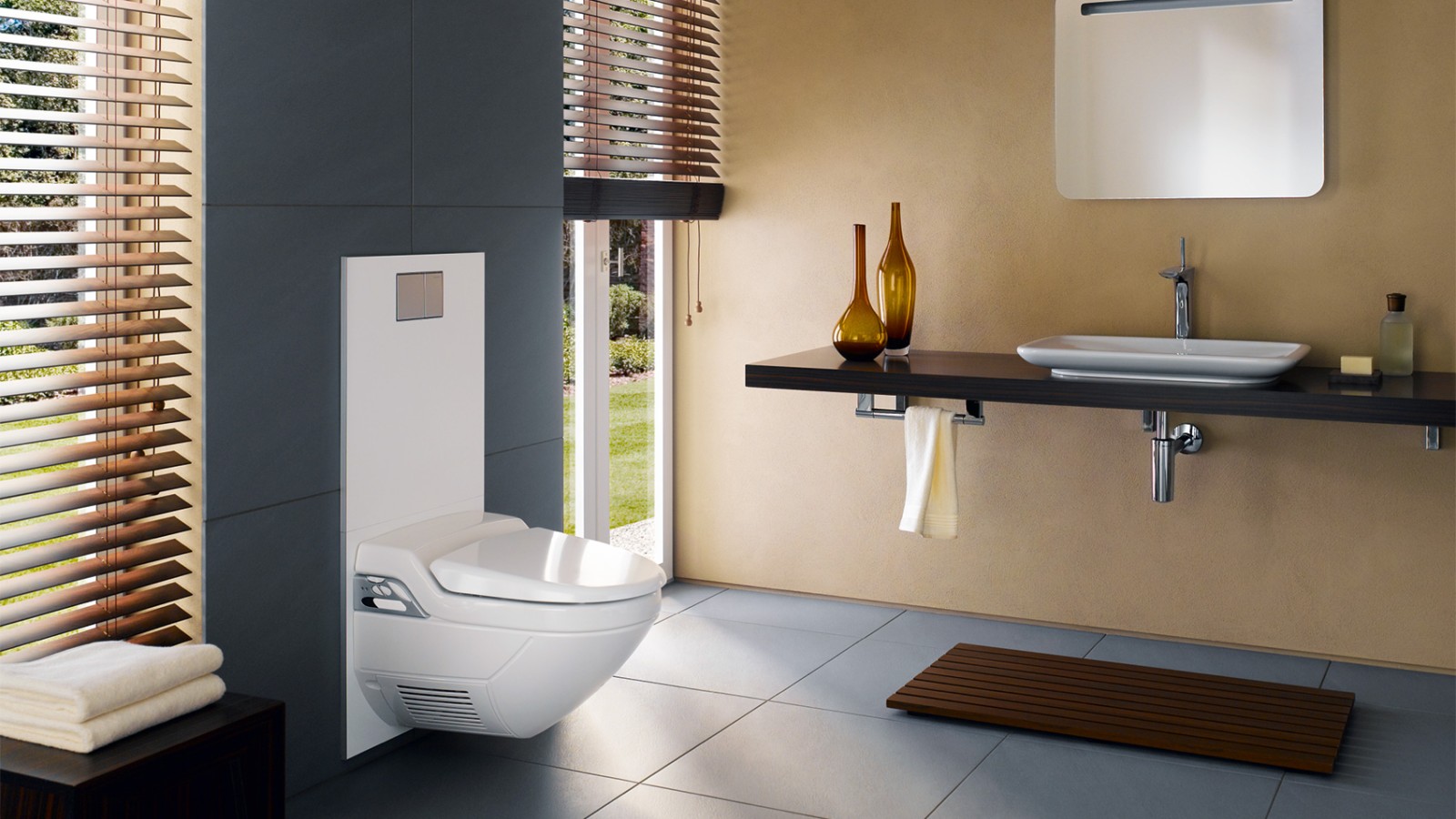 Optisch kehrte in den 90er ein wenig Ruhe ein – dafür wurden viele Bäder etwas grösser