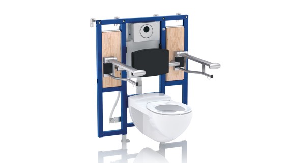 Barrierefreies WC mit Geberit Duofix Installationselement