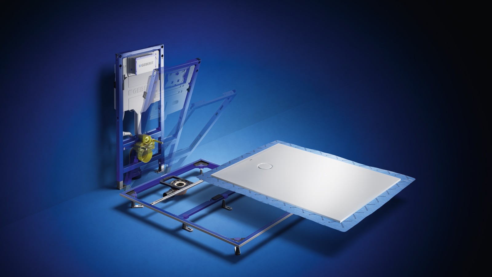 Geberit Duofix Installationsrahmen und Cleanfloor30