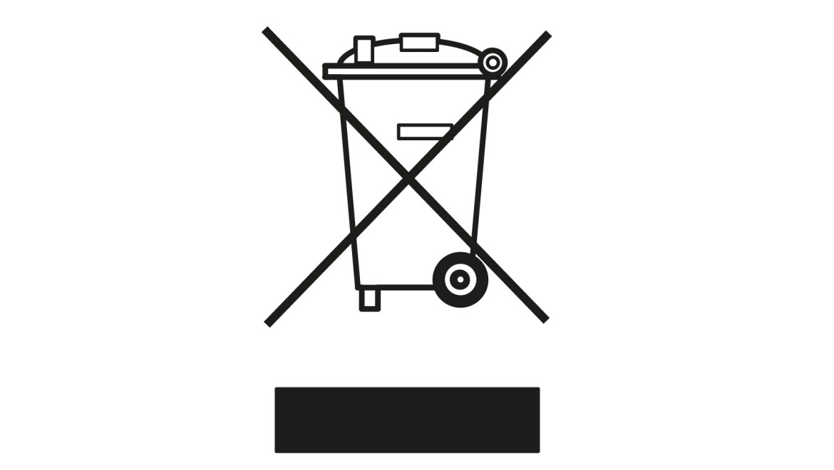 Symbol "Entsorgung von Elektro- und Elektronik-Altgeräten"