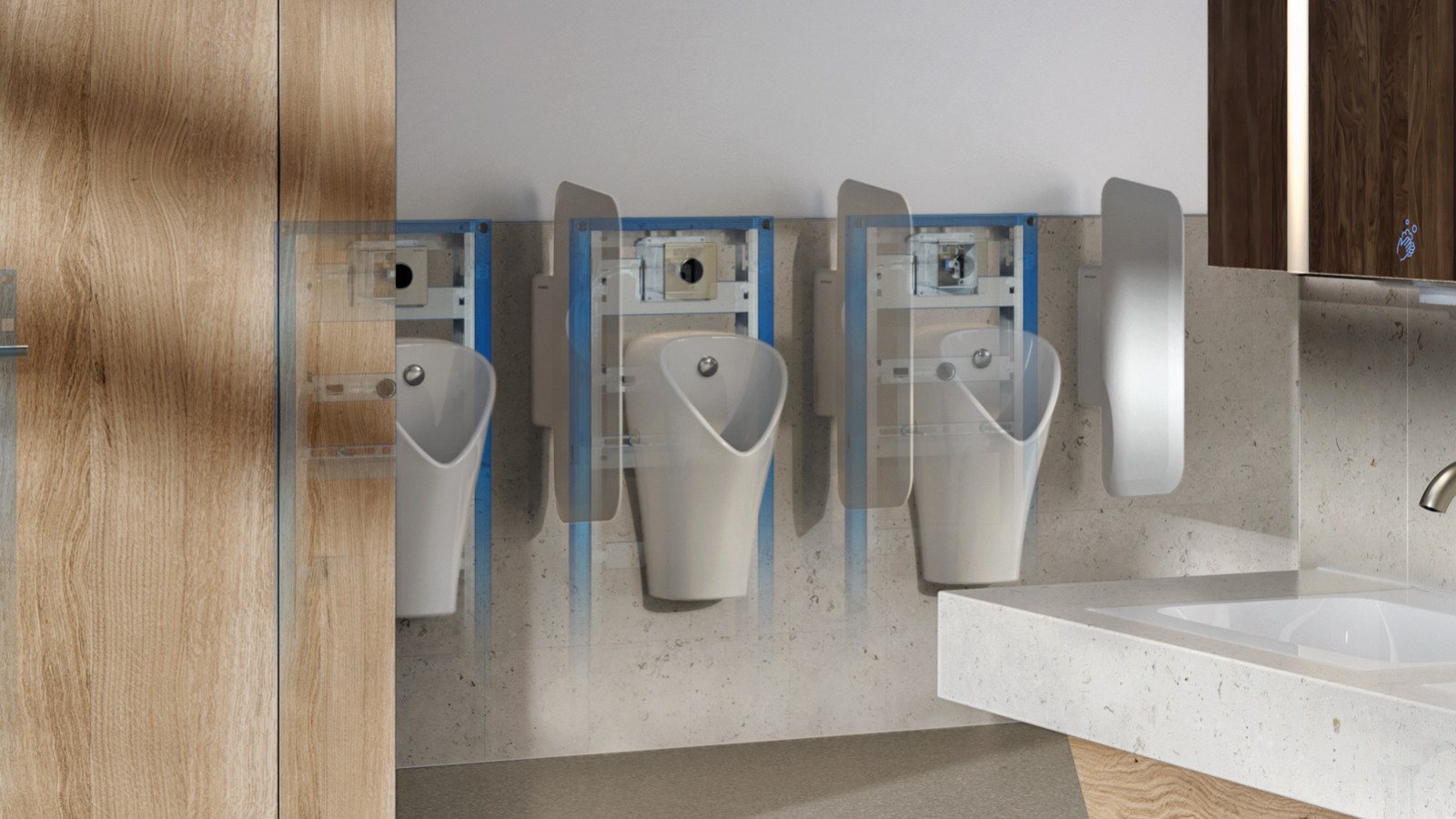 Geberit Urinal-System in der Standard-Produktauswahl