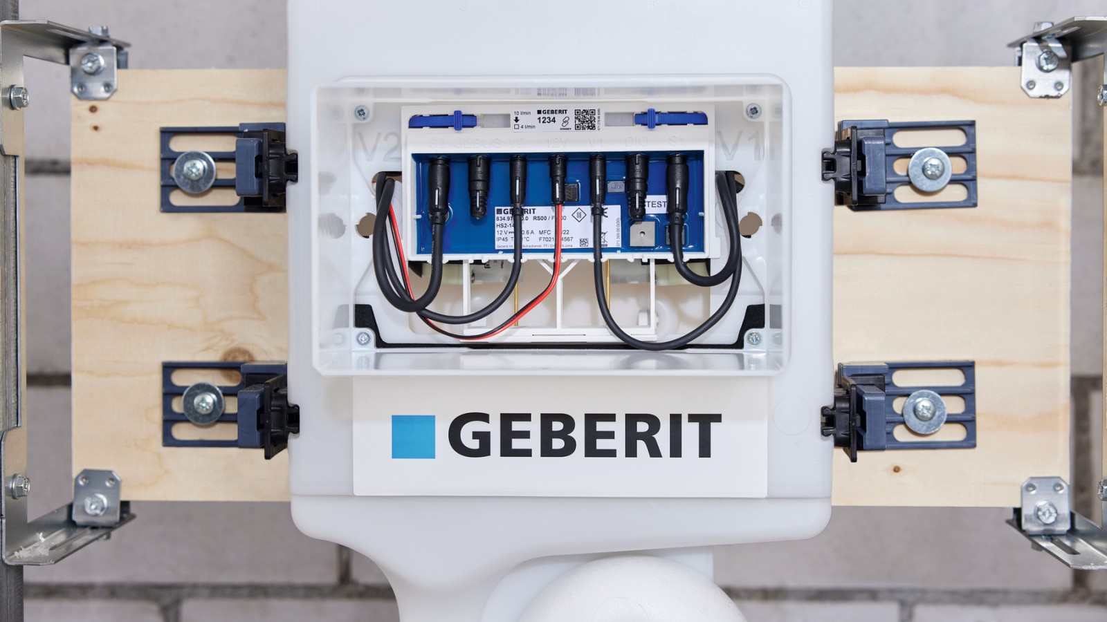 Die Geberit HS50 Hygienespülung wird direkt an das Gateway angeschlossen