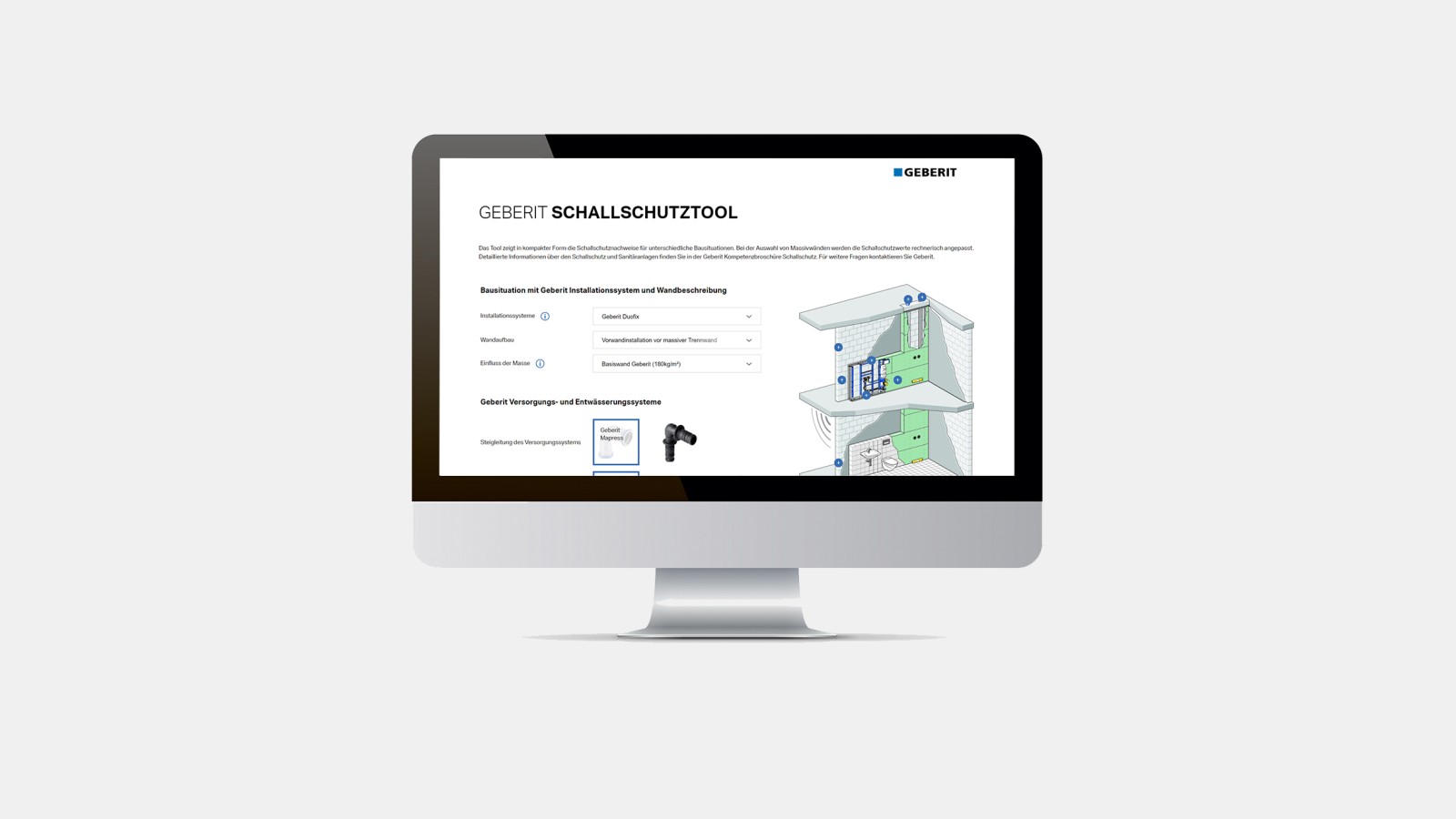 Schallschutztool von Geberit Schallschutztool von Geberit