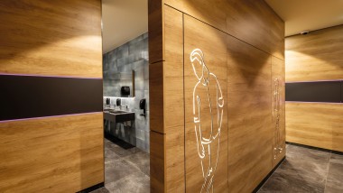 Eingang zum Herren-WC Eingang zum Herren-WC
