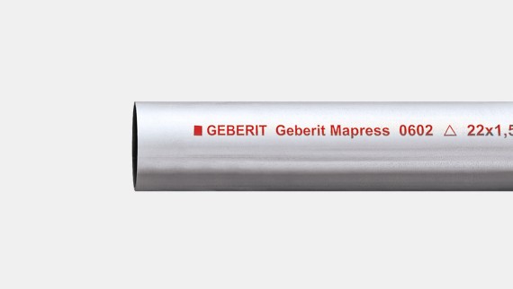 Geberit Mapress C-Stahl Systemrohr, außen verzinkt