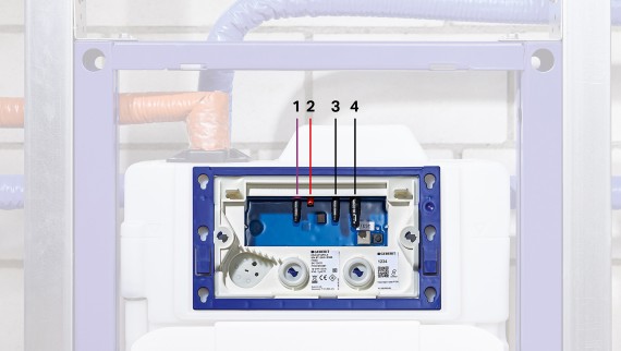 Unterputzspülkasten mit HS30 Hygienespülung Unterputzspülkasten mit HS30 Hygienespülung