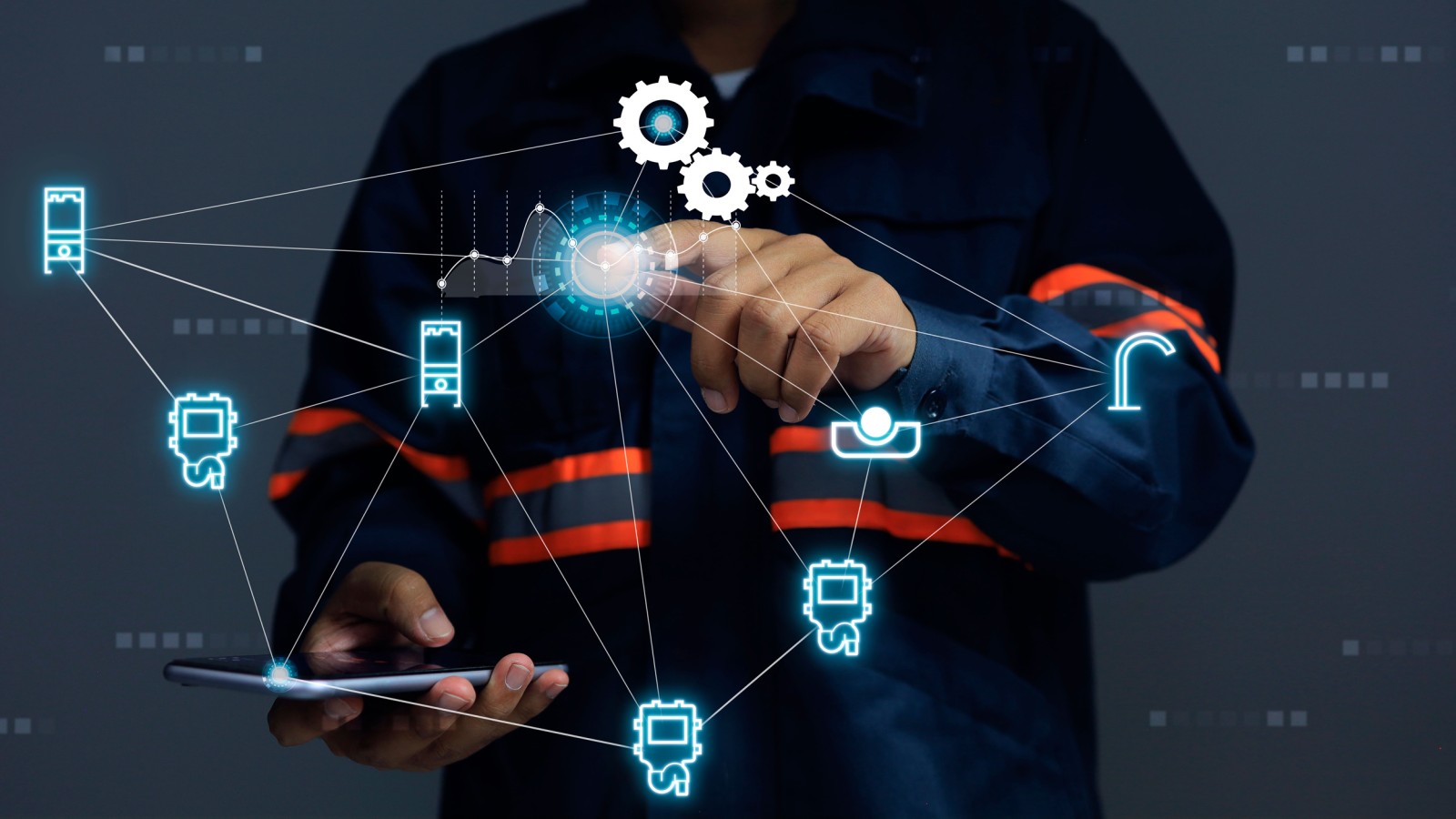 Zentrale Bedienung mit Geberit Control App am Geberit Gateway