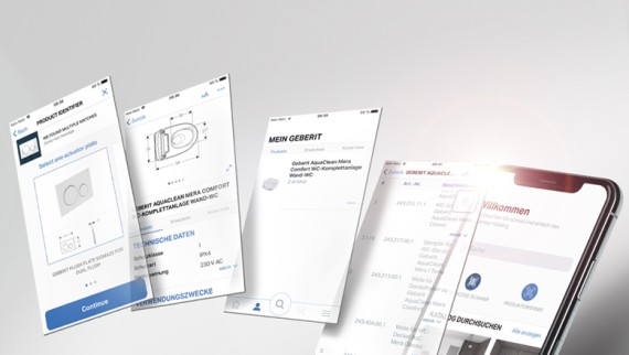 Smartphone-App Geberit Pro Smartphone-App Geberit Pro