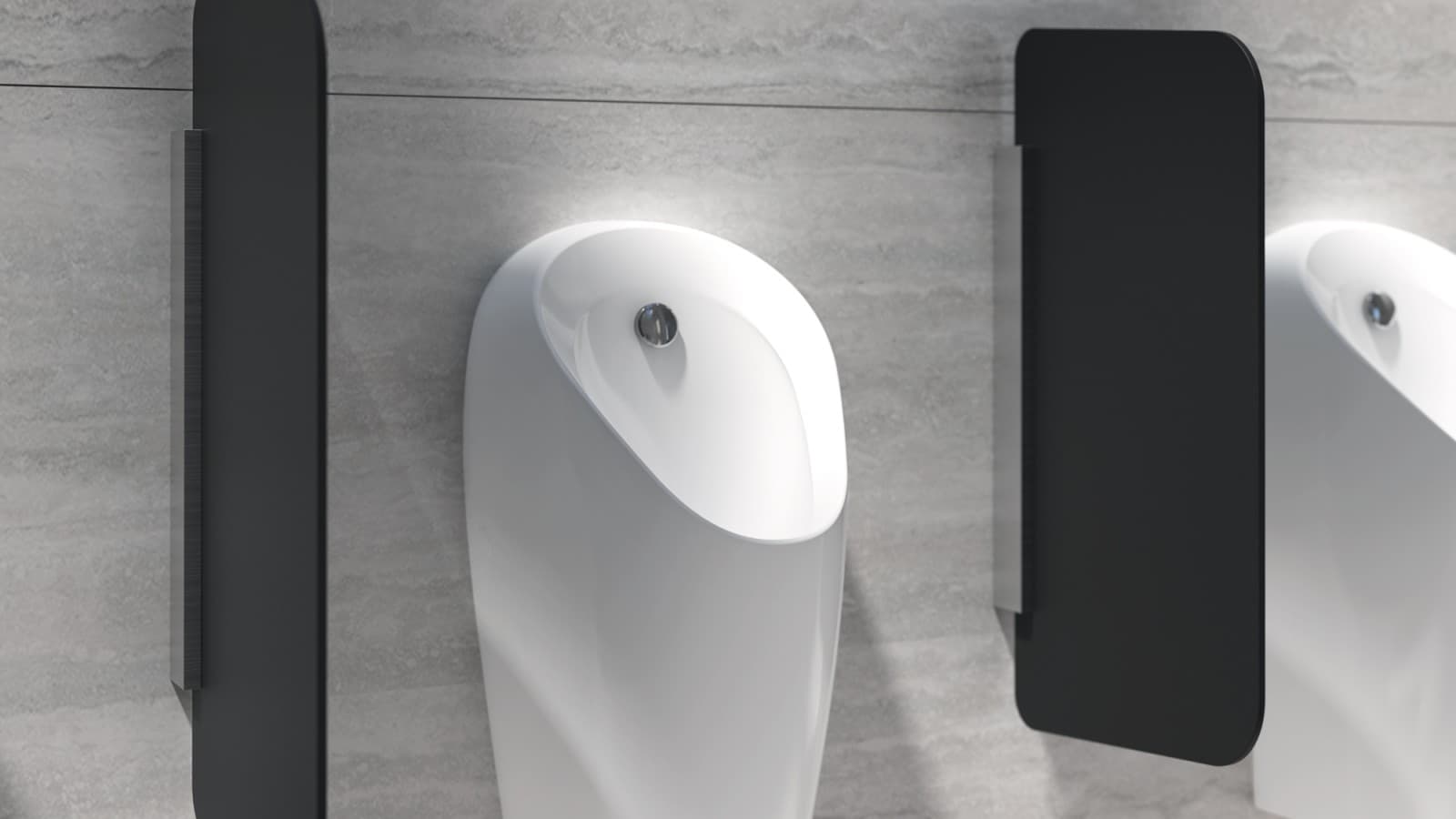 Geberit Urinaltrennwand aus Kunststoff Geberit Urinaltrennwand aus Kunststoff