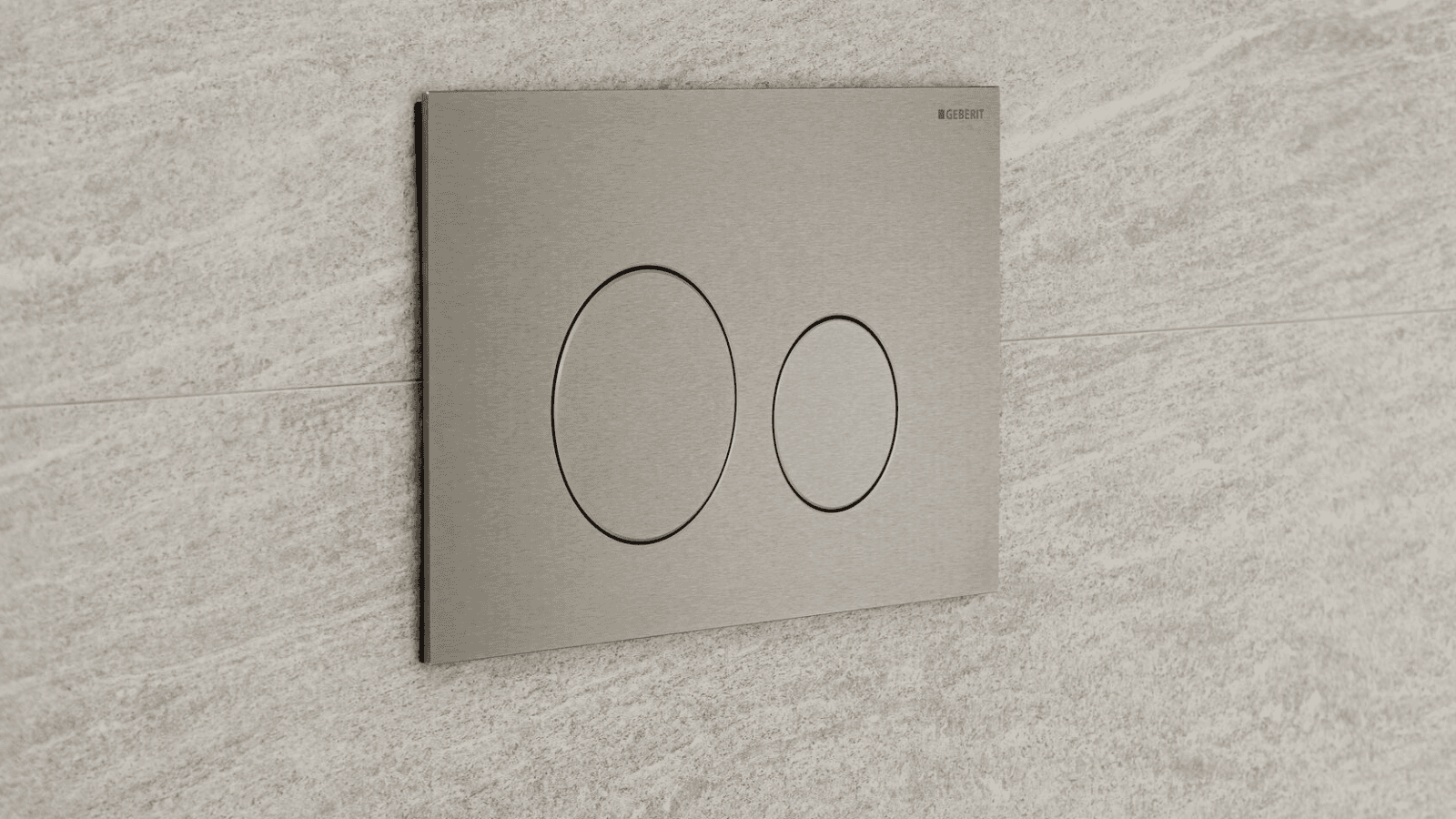 Neuheit 2026: Geberit Sigma40, rund in Nickel, gebürstet Neuheit 2026: Geberit Sigma40, rund in Nickel, gebürstet