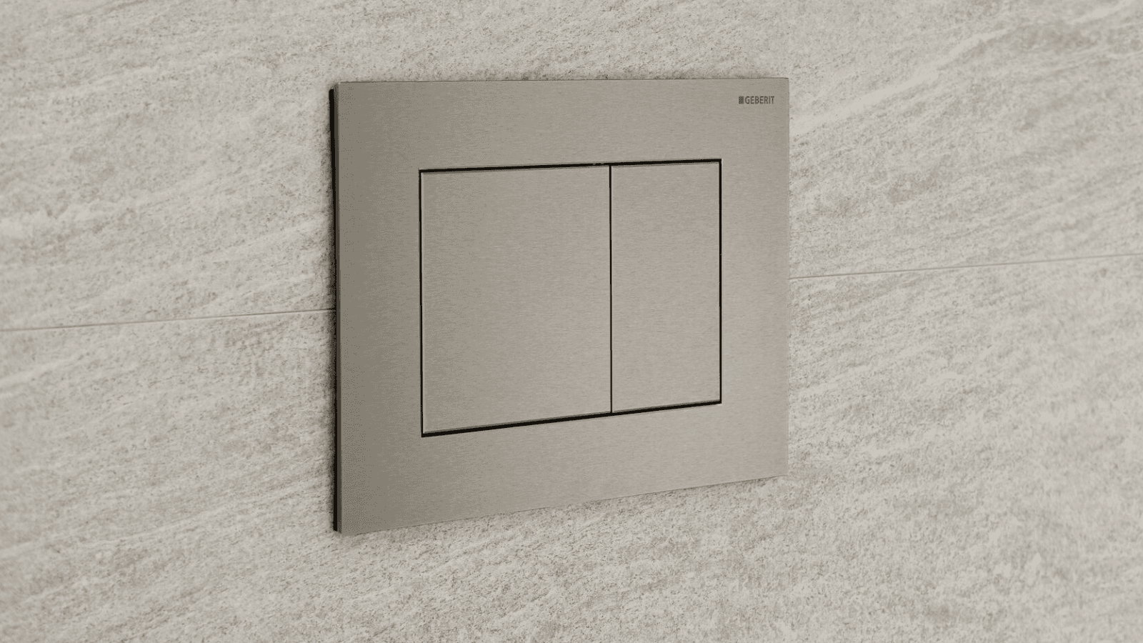 Neuheit 2026: Geberit Sigma40, eckig in Nickel, gebürstet Neuheit 2026: Geberit Sigma40, eckig in Nickel, gebürstet