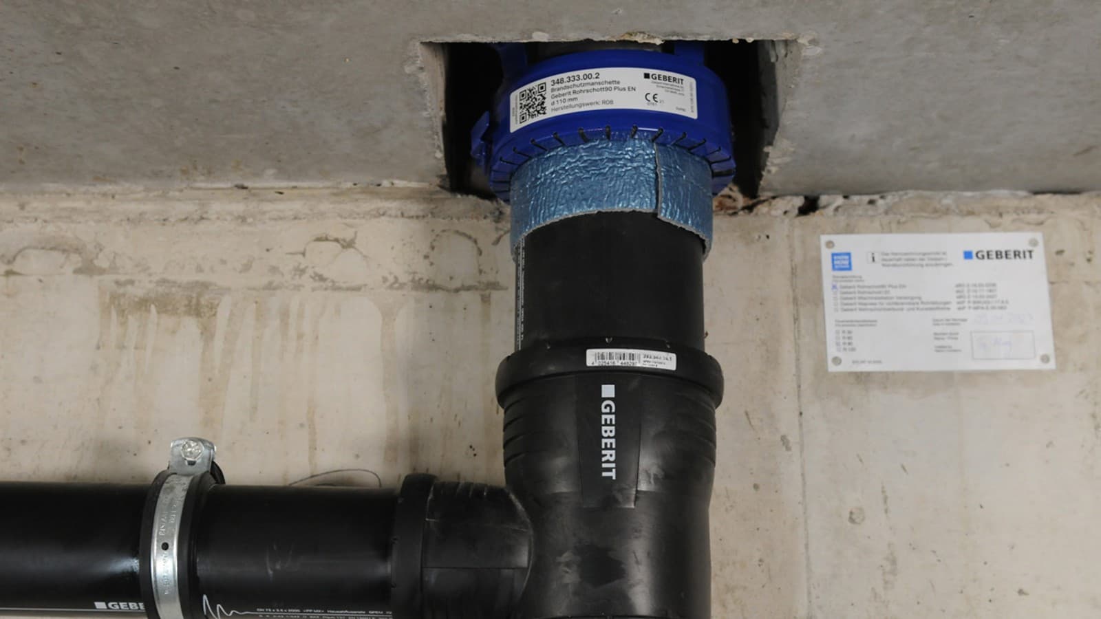 Brandschutzmanschette Geberit Rohrschott90 Plus EN Brandschutzmanschette Geberit Rohrschott90 Plus EN