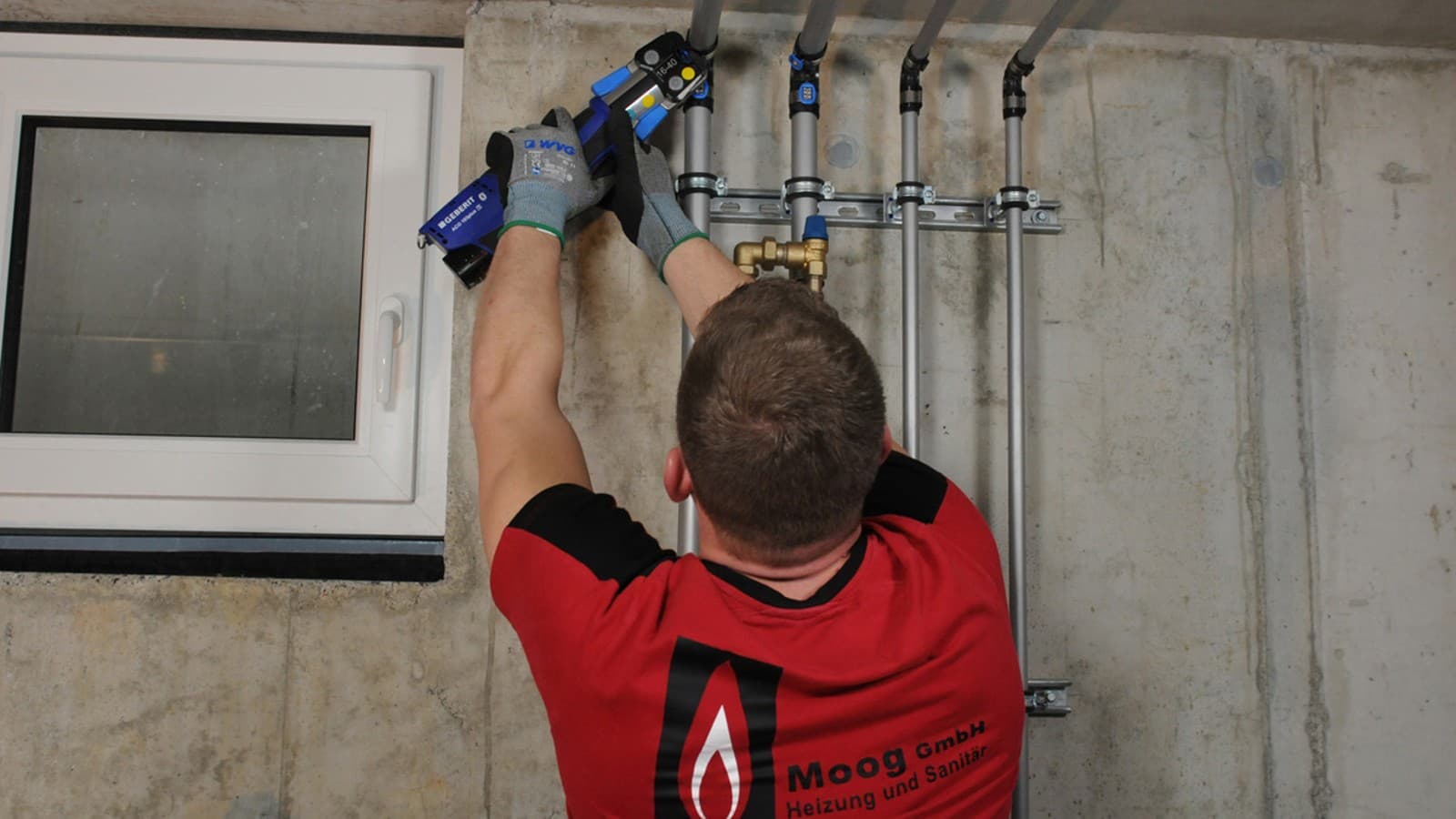 Geberit Flowfit in Dreifamilienhaus-Neubau in Salem, einer Gemeinde im Bodenseekreis. Geberit Flowfit in Dreifamilienhaus-Neubau in Salem, einer Gemeinde im Bodenseekreis.