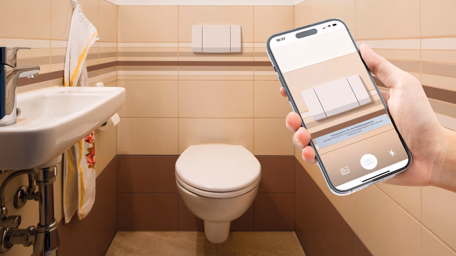 Geberit Pro App mit Produkterkenner Geberit Pro App mit Produkterkenner