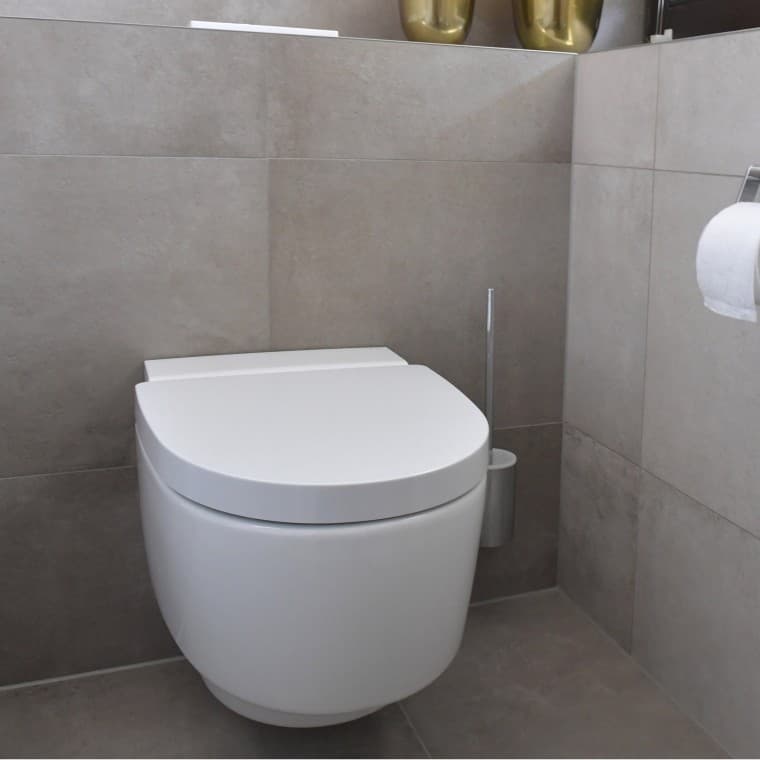 Gästebad mit Dusch-WC Geberit AquaClean Mera Classic Gästebad mit Dusch-WC Geberit AquaClean Mera Classic