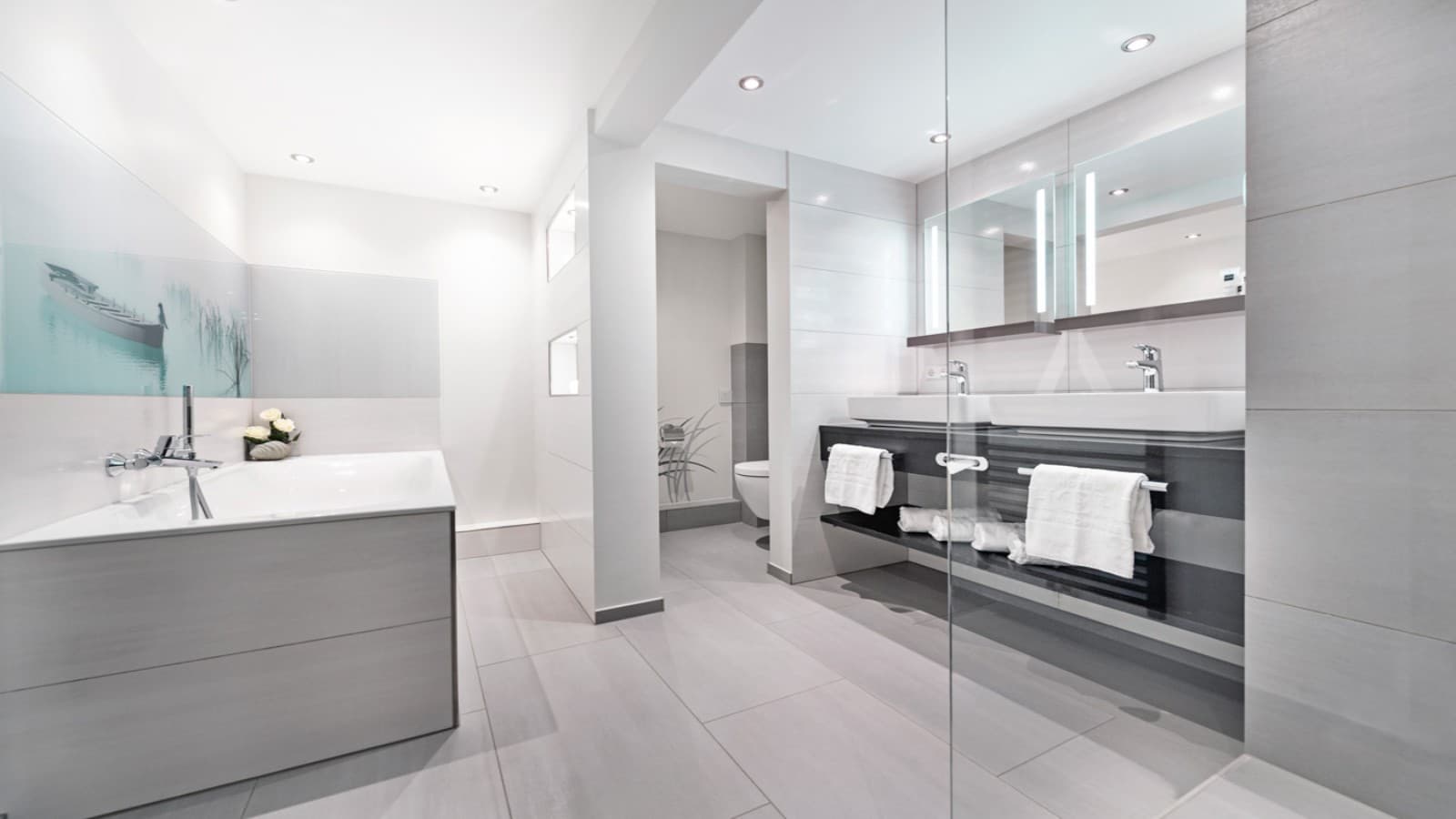 Das renovierte Gästebad im Hotel Hoeri Das renovierte Gästebad im Hotel Hoeri