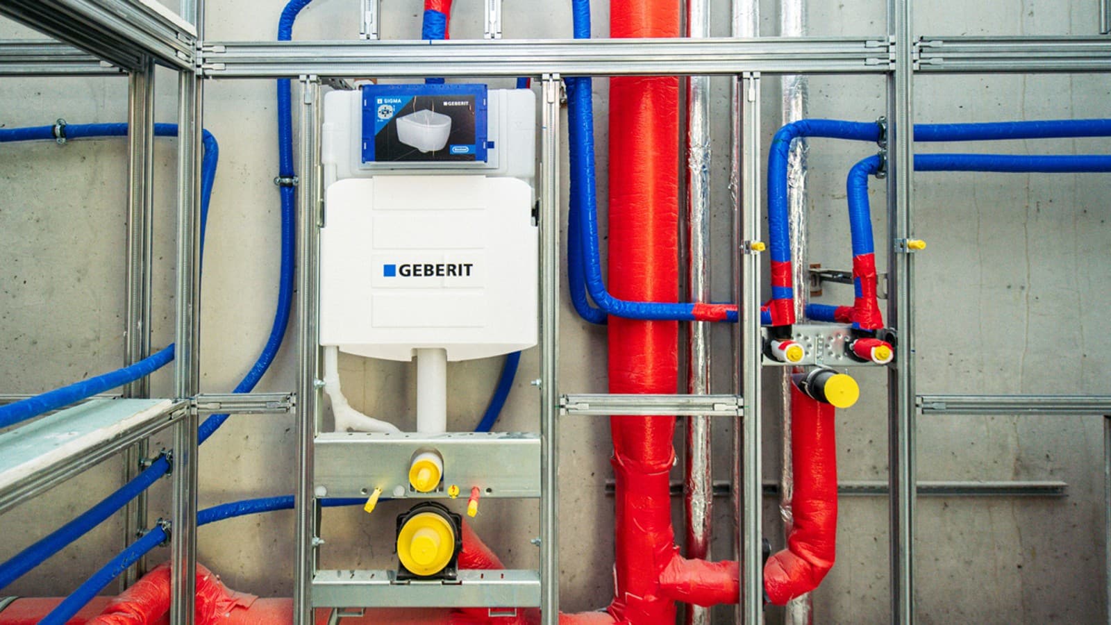 Geberit Installationssystem GIS vor Ort auf der Baustelle Geberit Installationssystem GIS vor Ort auf der Baustelle
