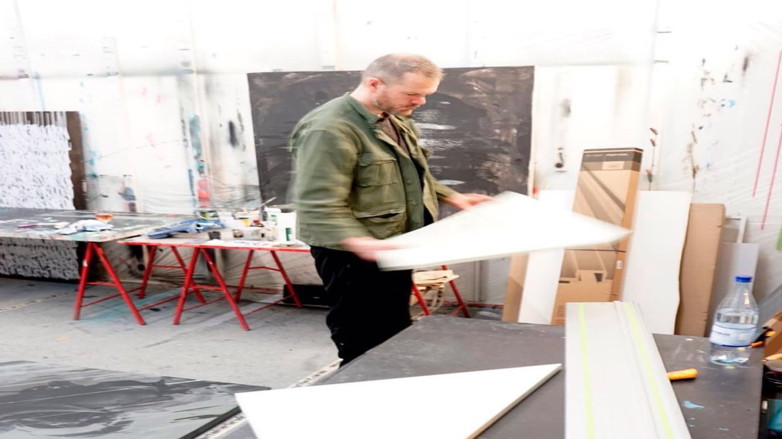 Heiko Zahlmann in seinem Atelier Heiko Zahlmann in seinem Atelier