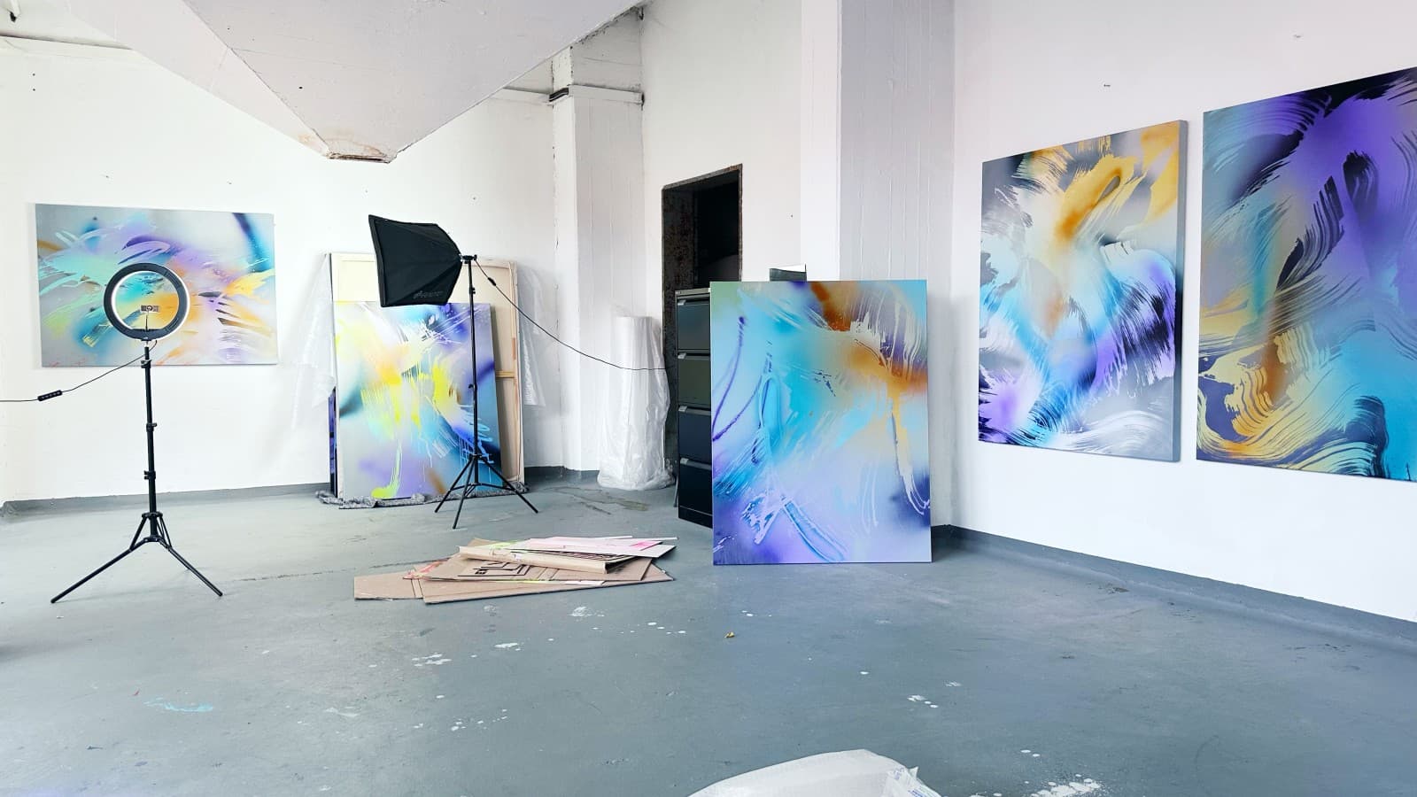 Das Studio der Künstlerin Julia Benz in Heidelberg (© Julia Benz). Das Studio der Künstlerin Julia Benz in Heidelberg (© Julia Benz).