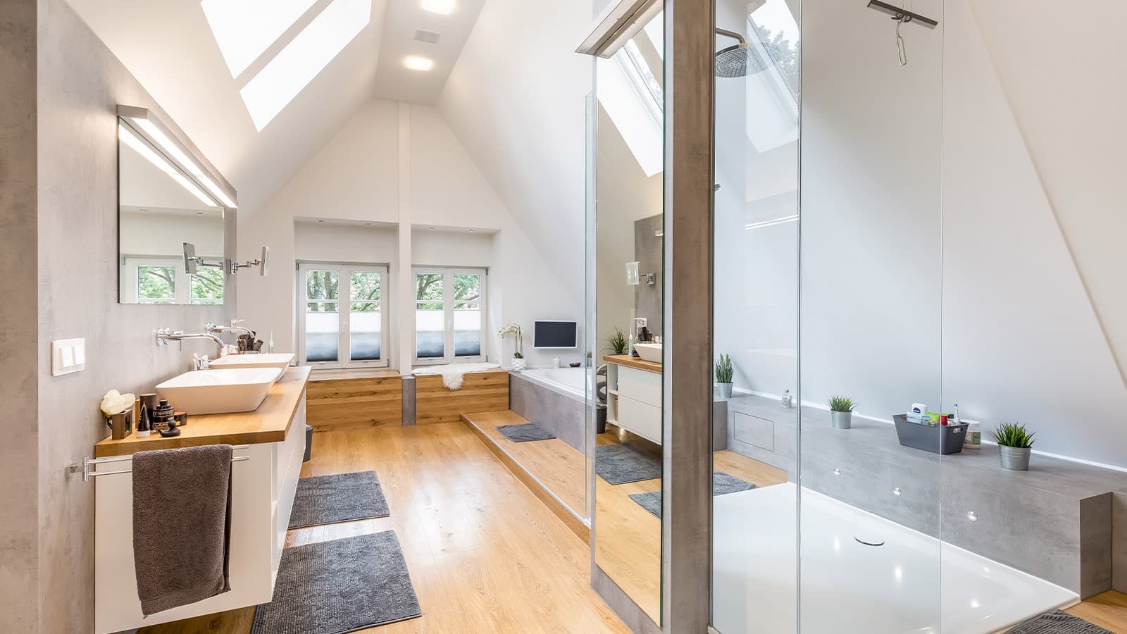 Vorsatzwände, Wände, Vorwandinstallationen, Decken und Böden mit gipsbasierten Baustoffen beim Bau und Umbau von Bädern Vorsatzwände, Wände, Vorwandinstallationen, Decken und Böden mit gipsbasierten Baustoffen beim Bau und Umbau von Bädern