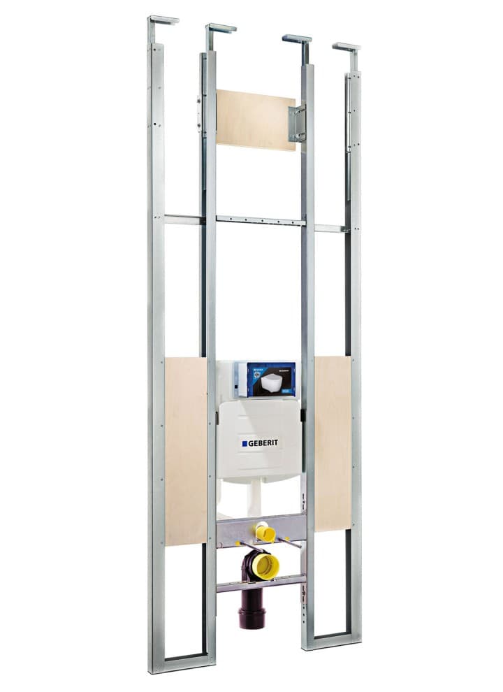 Die in zwei Bauhöhen erhältlichen Ausschubmodule sind prädestiniert für ein schnelles, unkompliziertes Erstellen raumhoher Installationsvorwände und -trennwände im Objektgeschäft. Die in zwei Bauhöhen erhältlichen Ausschubmodule sind prädestiniert für ein schnelles, unkompliziertes Erstellen raumhoher Installationsvorwände und -trennwände im Objektgeschäft.