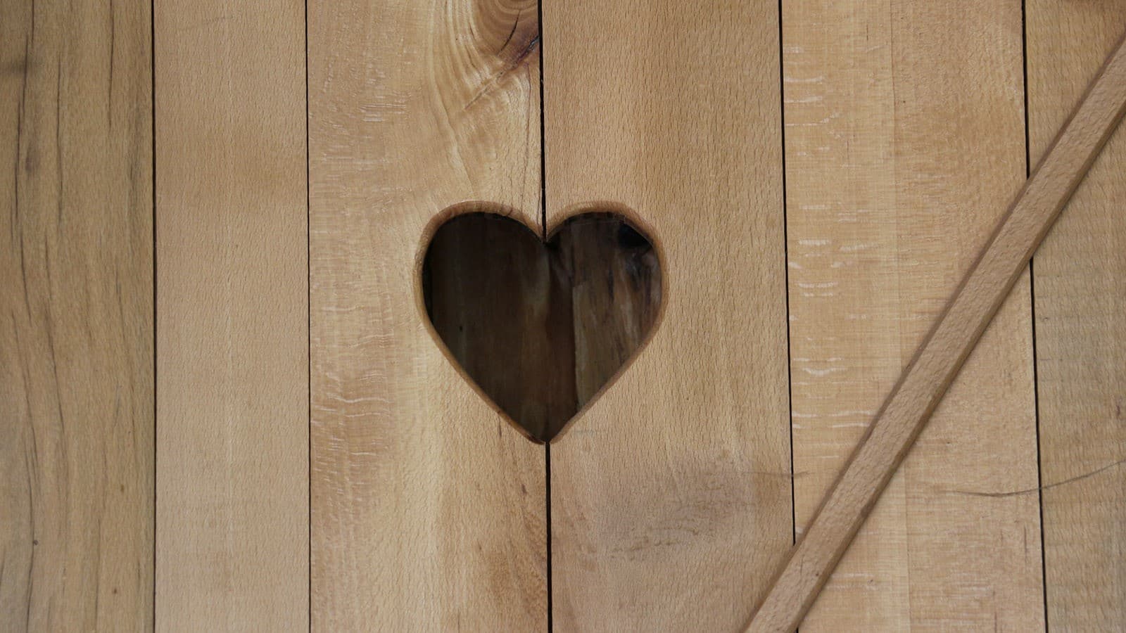 WC-Häuschen mit Herz WC-Häuschen mit Herz