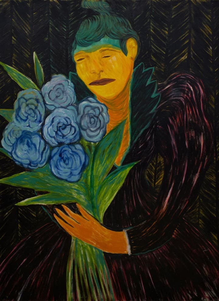 Bild der Künstlerin Rusudan Khizanishvili (© courtesy Galerie Kornfeld) Bild der Künstlerin Rusudan Khizanishvili (© courtesy Galerie Kornfeld)