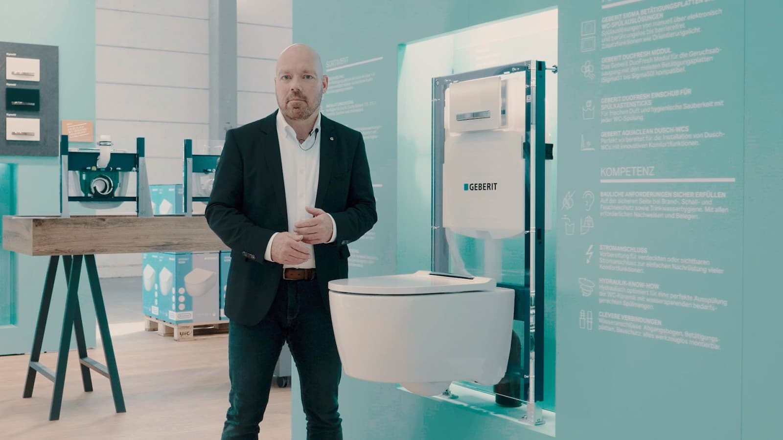 Dirk Engelhardt in der Geberit WebFair 2020 Dirk Engelhardt in der Geberit WebFair 2020
