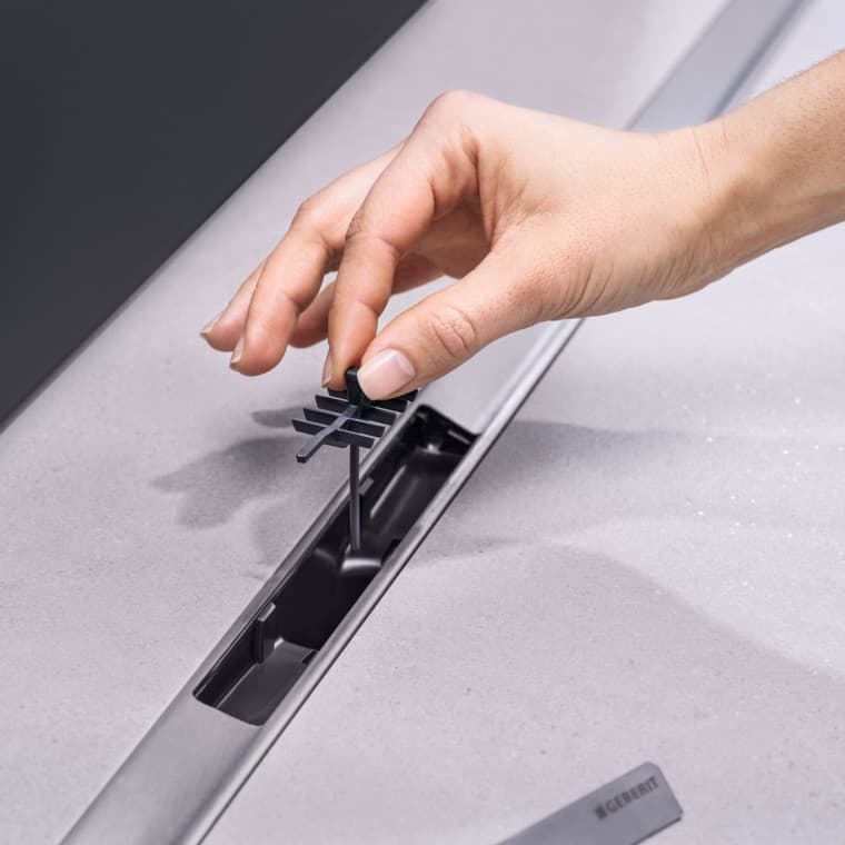 Kammeinsatz der Duschrinne Geberit CleanLine Kammeinsatz der Duschrinne Geberit CleanLine