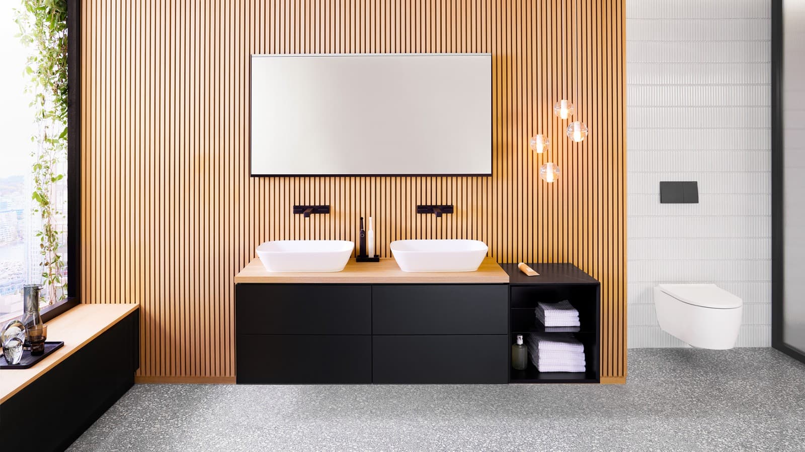 Geberit ONE Bad mit Aufsatzwaschbecken Geberit ONE Bad mit Aufsatzwaschbecken