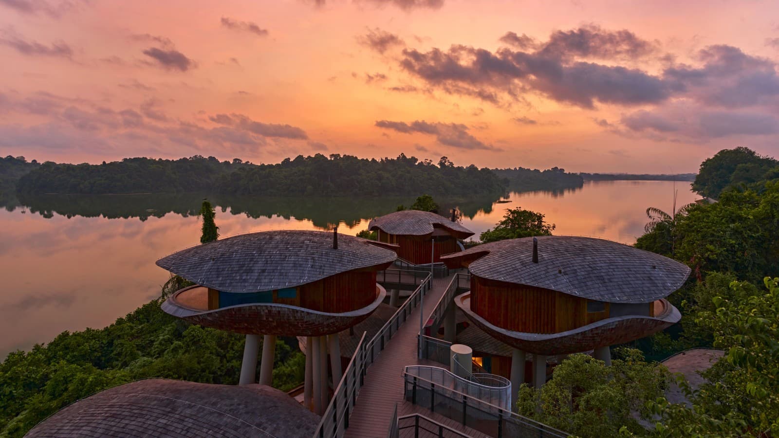 Samenkapsel-Häusern im Mandai Rainforest Resort (© Banyan Tree) Samenkapsel-Häusern im Mandai Rainforest Resort (© Banyan Tree)